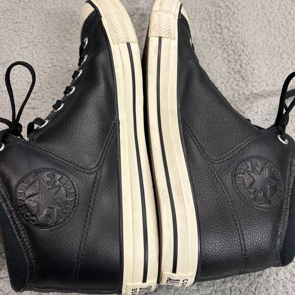 CONVERSE Chuck Taylor Leather Sneakers US M 11 / W 13 All Star High Top Trainers - Picture 10 of 14